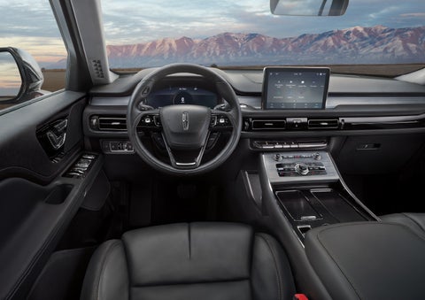 The interior of a Lincoln Aviator® SUV is shown | Northgate Lincoln in Port Huron MI