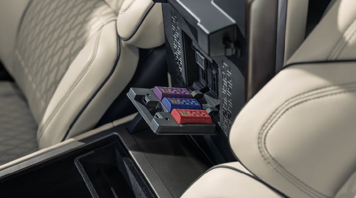 Digital Scent cartridges are shown in the diffuser located in the center arm rest. | Northgate Lincoln in Port Huron MI