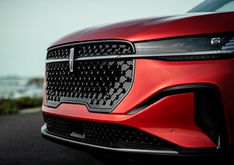 The sleek grille of a 2024 Lincoln Nautilus® SUV with the available Jet Appearance Package makes a bold statement. | Northgate Lincoln in Port Huron MI