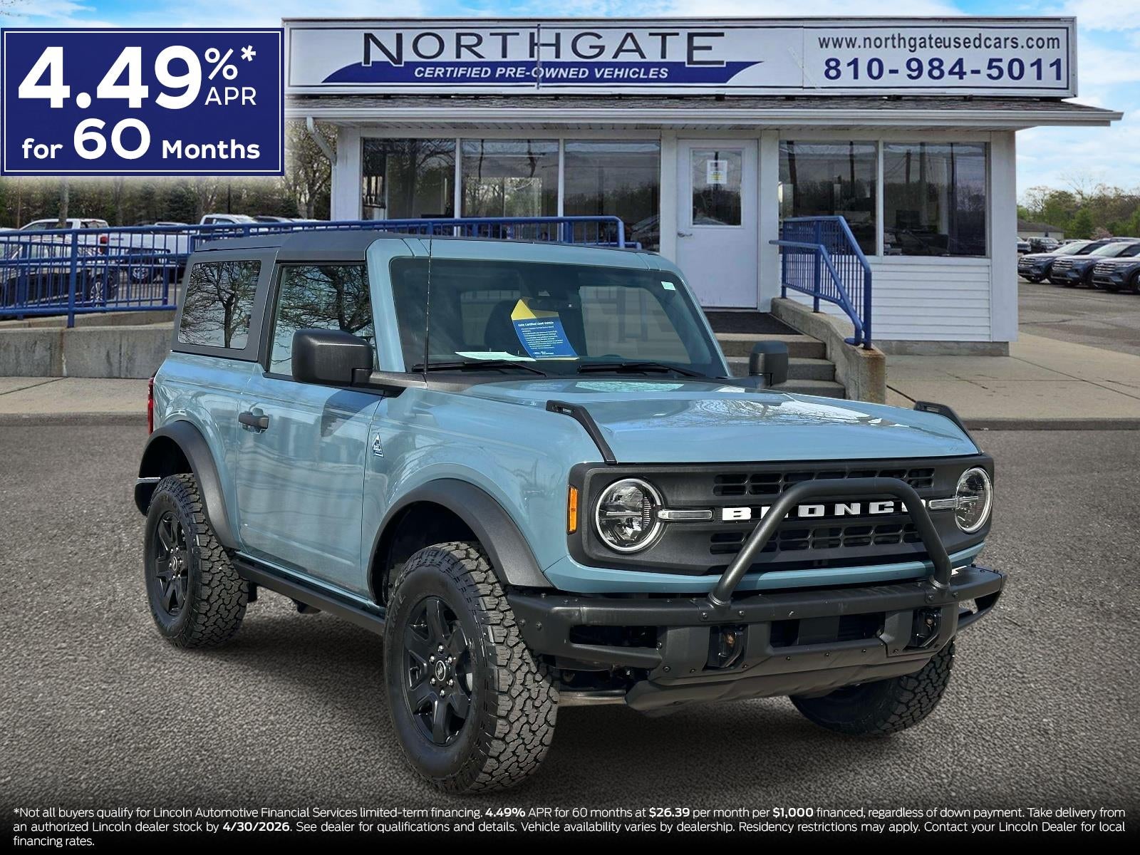 2022 Ford Bronco Black Diamond 2 Door 4x4