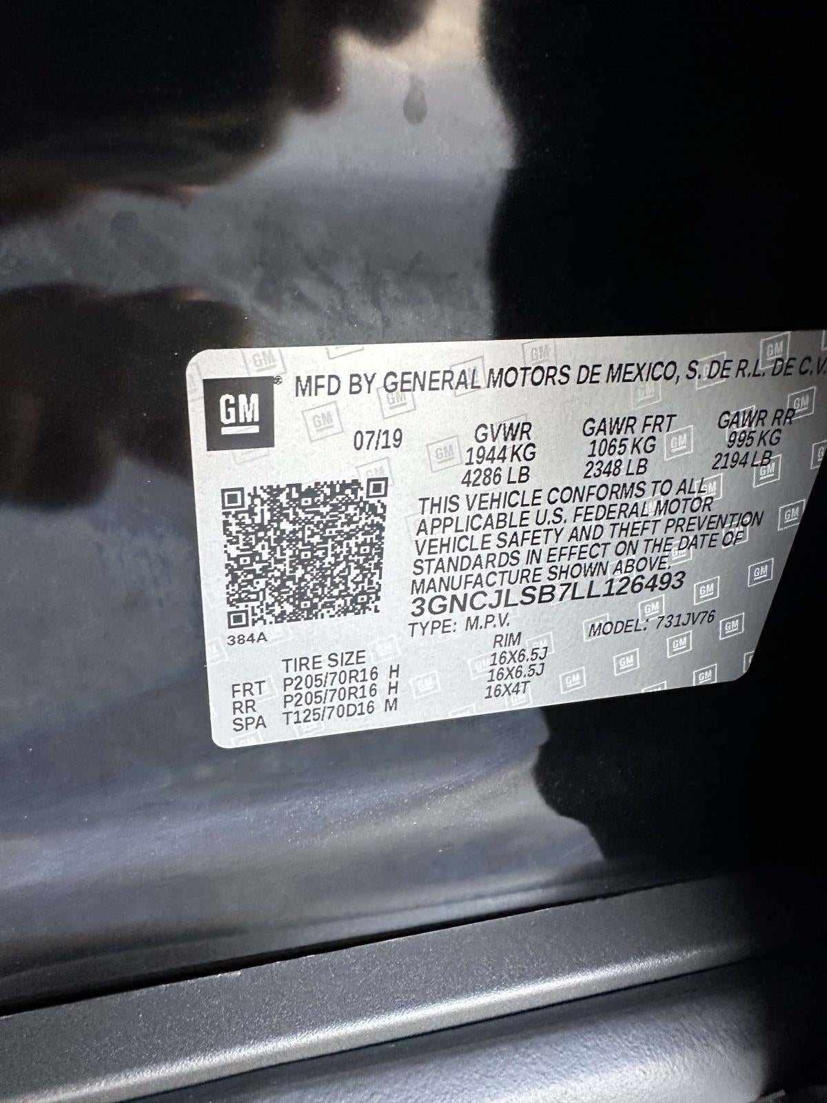2020 Chevrolet TRAX FWD 4dr LT