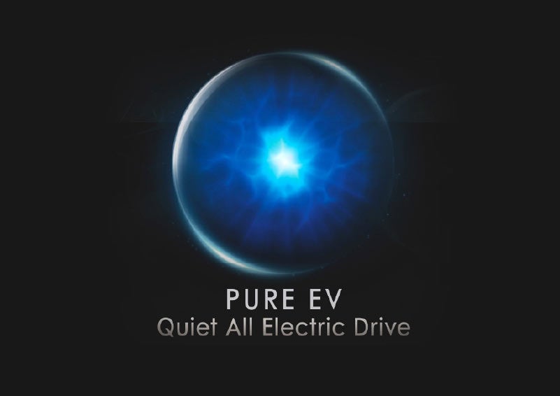 The pure EV drive mode is shown as having been selected in the dash of a 2021 Lincoln Aviator