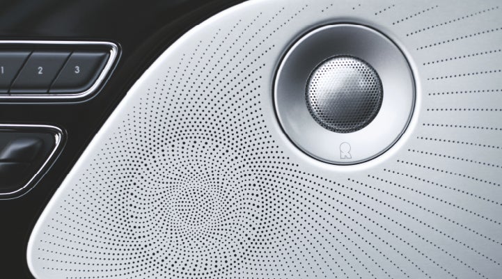 A stylish speaker cover of a 2024 Lincoln Aviator® SUV is shown | Northgate Lincoln in Port Huron MI