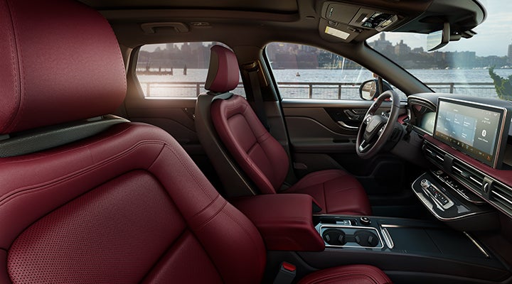 The available Perfect Position front seats in the 2024 Lincoln Corsair® SUV are shown. | Northgate Lincoln in Port Huron MI
