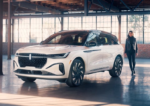 A person approaches a 2026 Lincoln Nautilus® SUV. | Northgate Lincoln in Port Huron MI