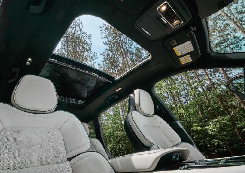 The front seats of a 2027 Lincoln Aviator® Black Label™ SUV | Northgate Lincoln in Port Huron MI
